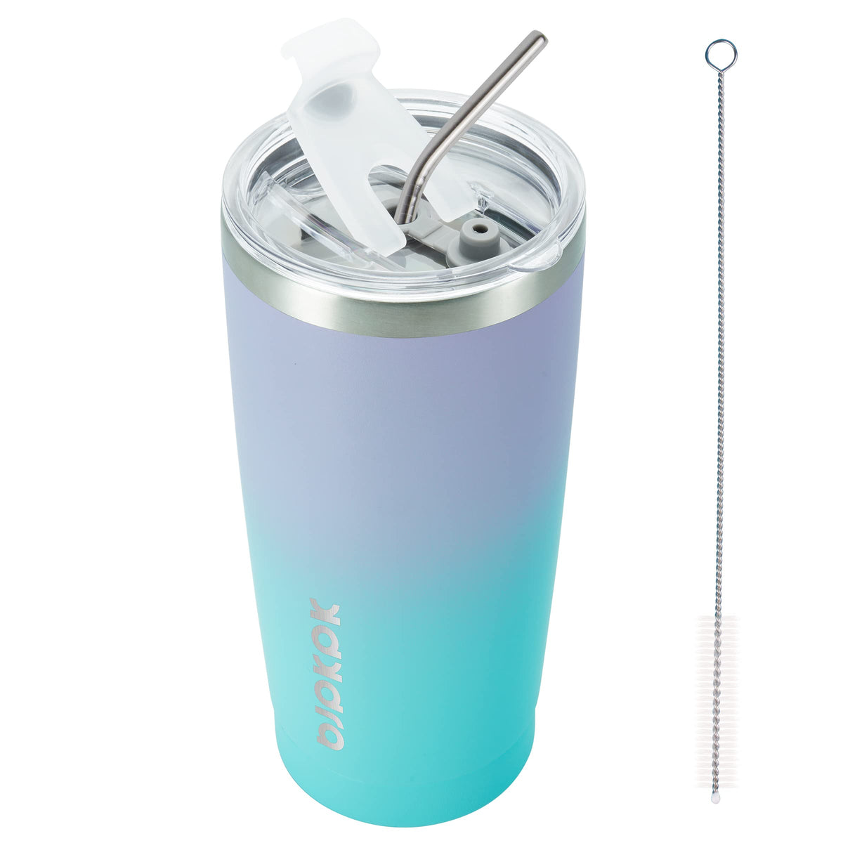 BJPKPK 30 oz Tumbler with Lid and Straw, Insulated Stainless Steel Cup