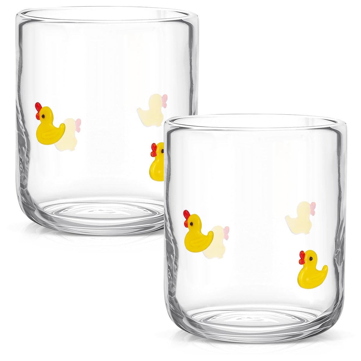 SiliFine 2 Pcs Candy Bear Icon Juice Glasses