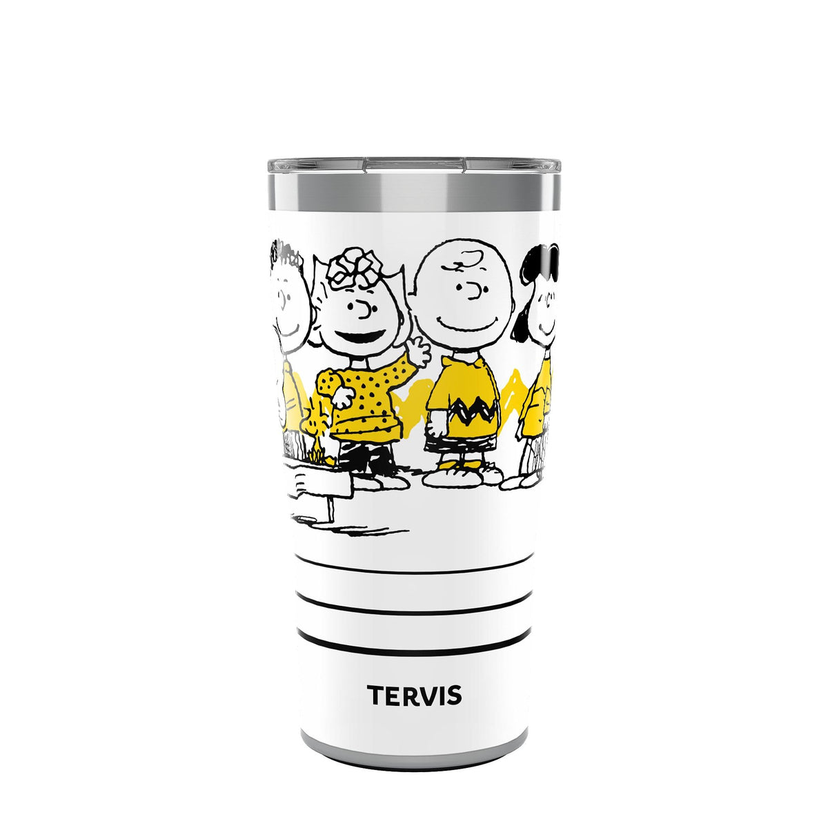Tervis Traveler Peanuts - All Here Group Triple Insulated Tumbler Travel Cup Keeps Drinks Cold & Hot, 30oz, Stainless Steel