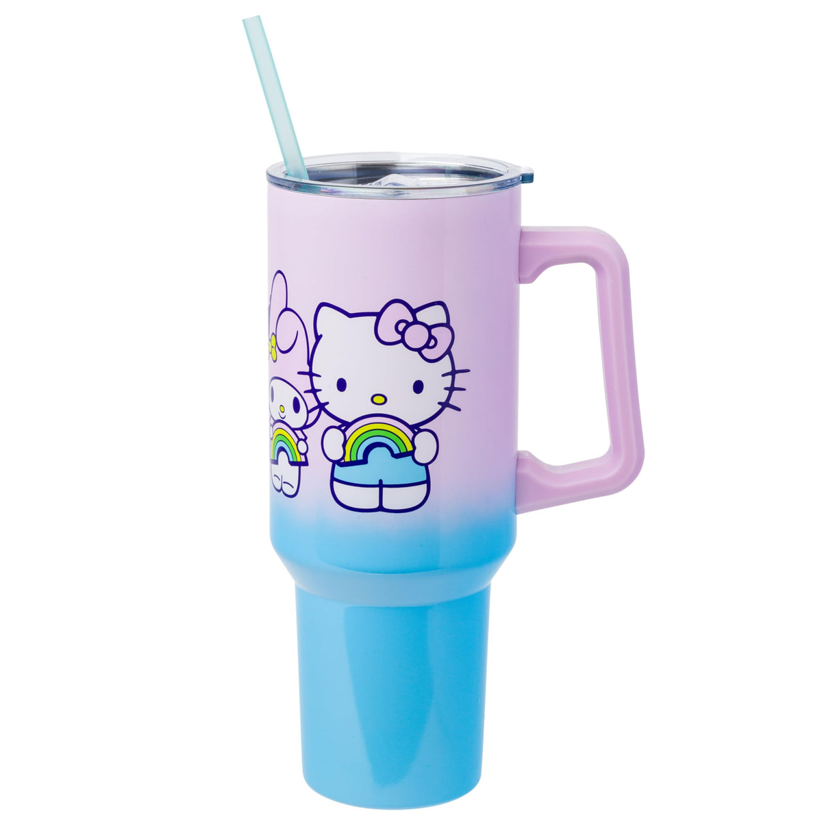 Silver Buffalo Care Bears Watercolor, Stainless Steel Tumbler, 40oz