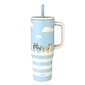 Zak Designs Rainbow Brite 30oz Spill-Proof Stainless Steel Travel Tumbler