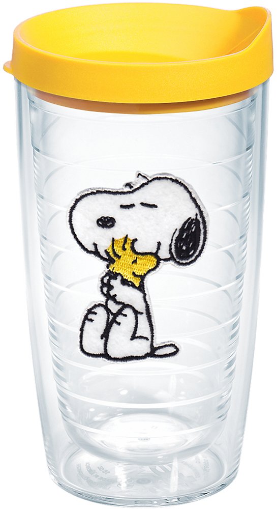 Tervis Peanuts Best Buddies Collection Snoopy Woodstock House Made in USA Double Walled Insulated Tumbler Travel Cup Keeps Drinks Cold & Hot, 16oz Mug, Felt