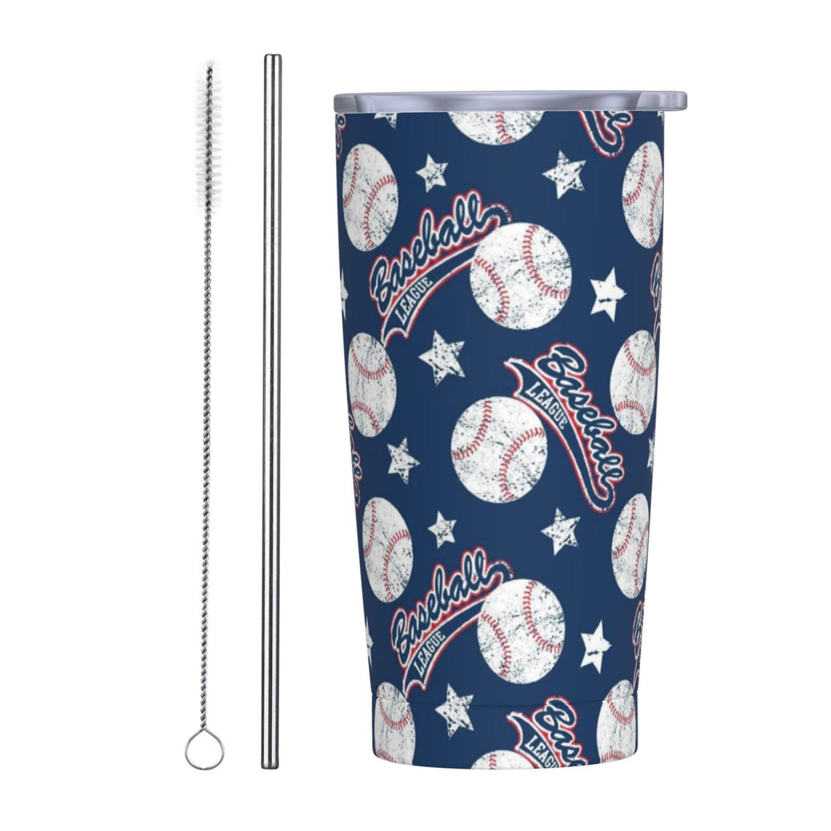 Dog Paw Bone 20oz Tumbler with Lid and Straw for Women, Gradient Cartoon Footprint Insulated Mug Creative Animal Paw Bone Stainless Steel Tumbler Double Wall Vacuum Travel Mug Coffee Cup