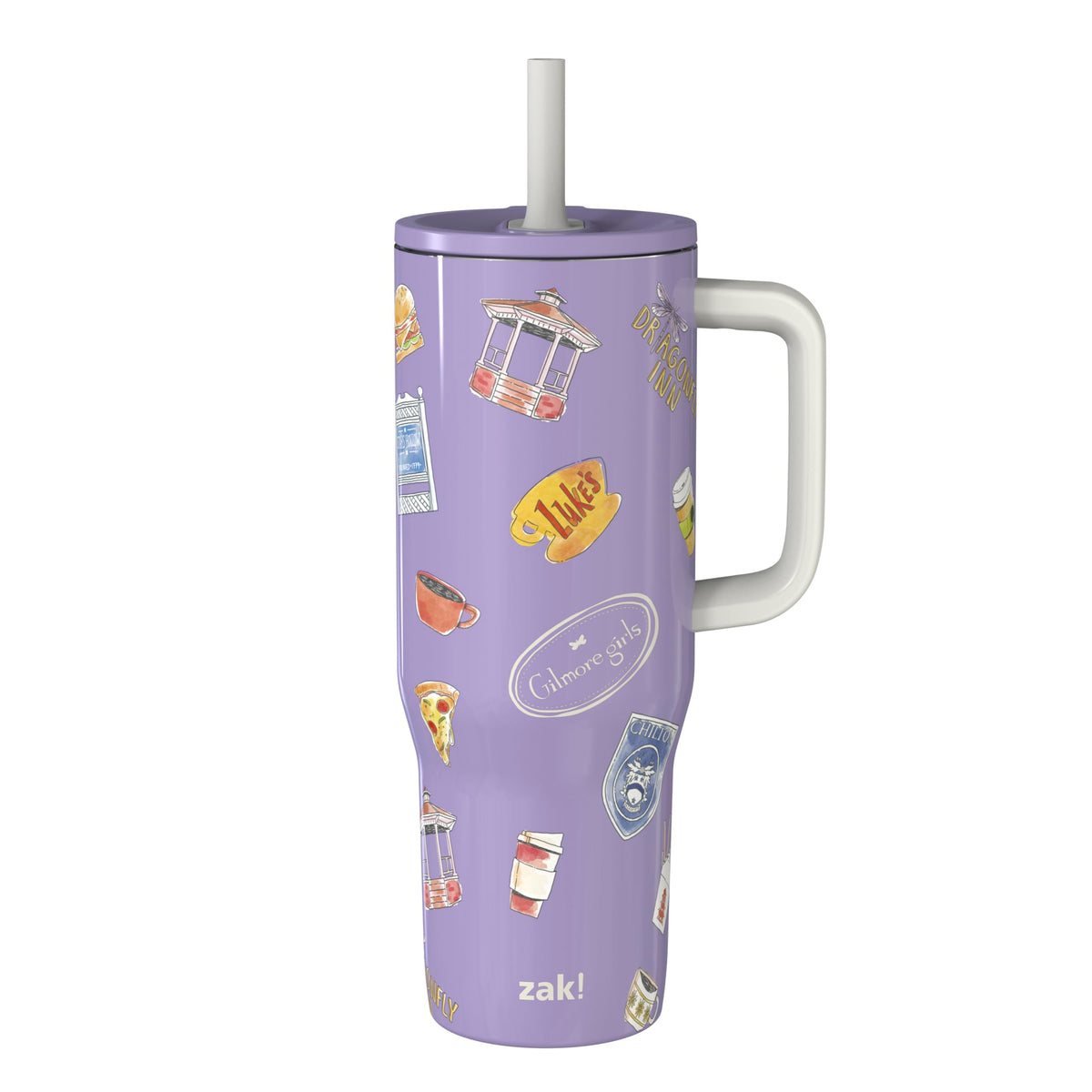 Zak Designs Rainbow Brite 30oz Spill-Proof Stainless Steel Travel Tumbler