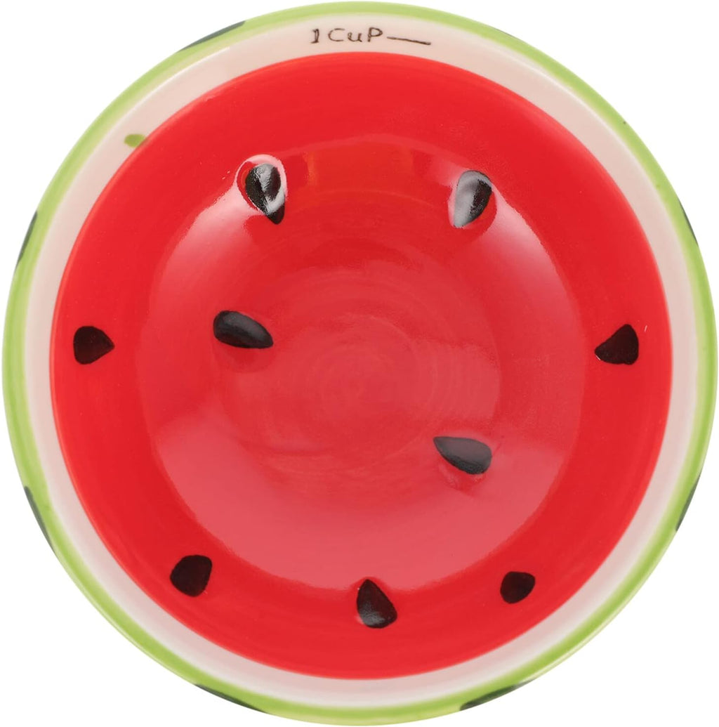 Kichvoe Watermelon Bowl Ceramic Fruit Shaped Bowls Cute Small Dessert Dish