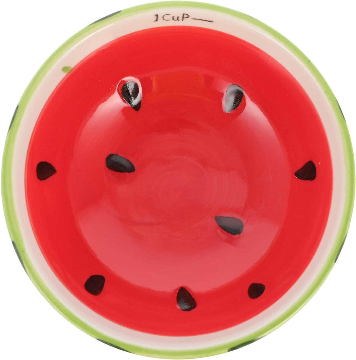 Kichvoe Watermelon Bowl Ceramic Fruit Shaped Bowls Cute Small Dessert Dish
