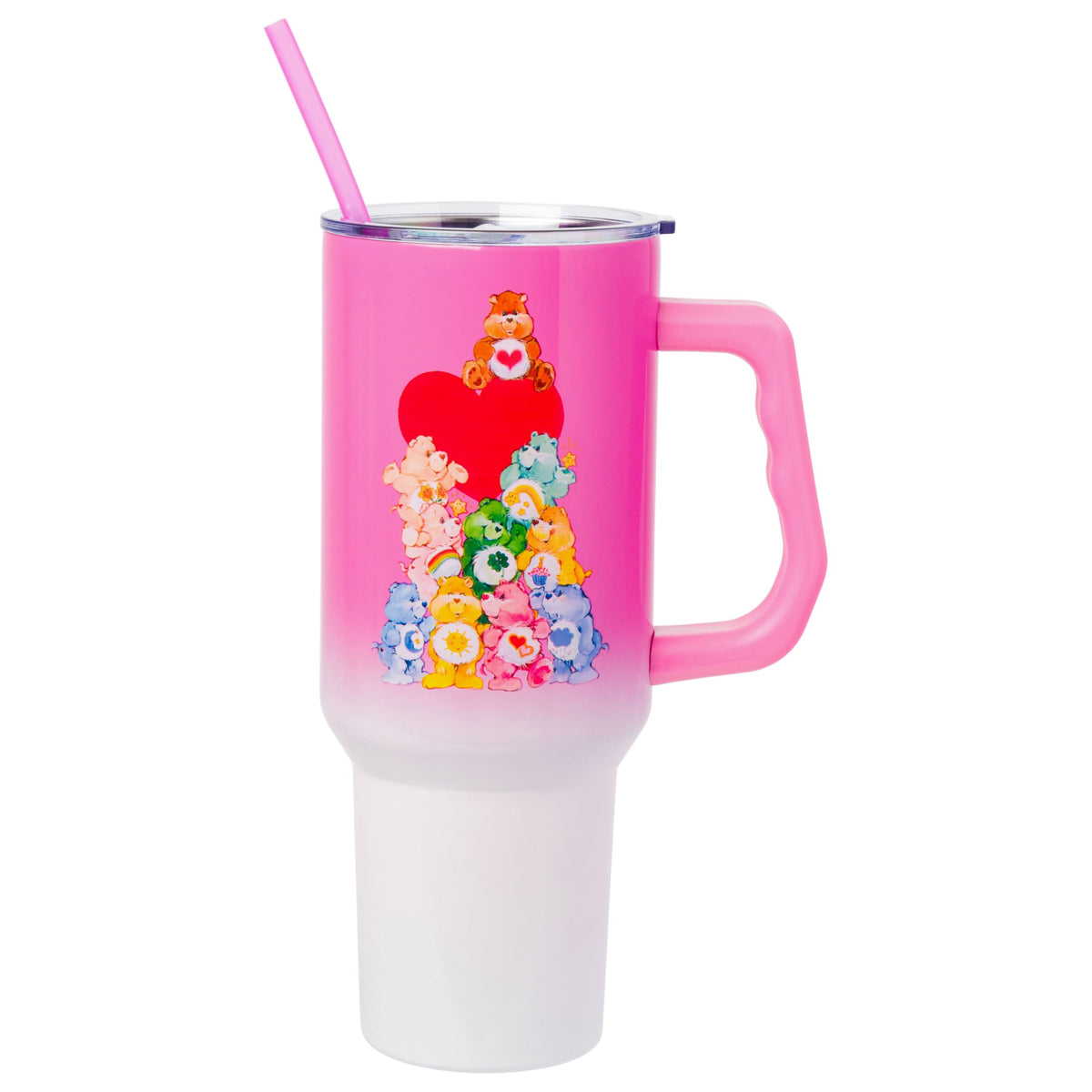 Silver Buffalo Care Bears Watercolor, Stainless Steel Tumbler, 40oz