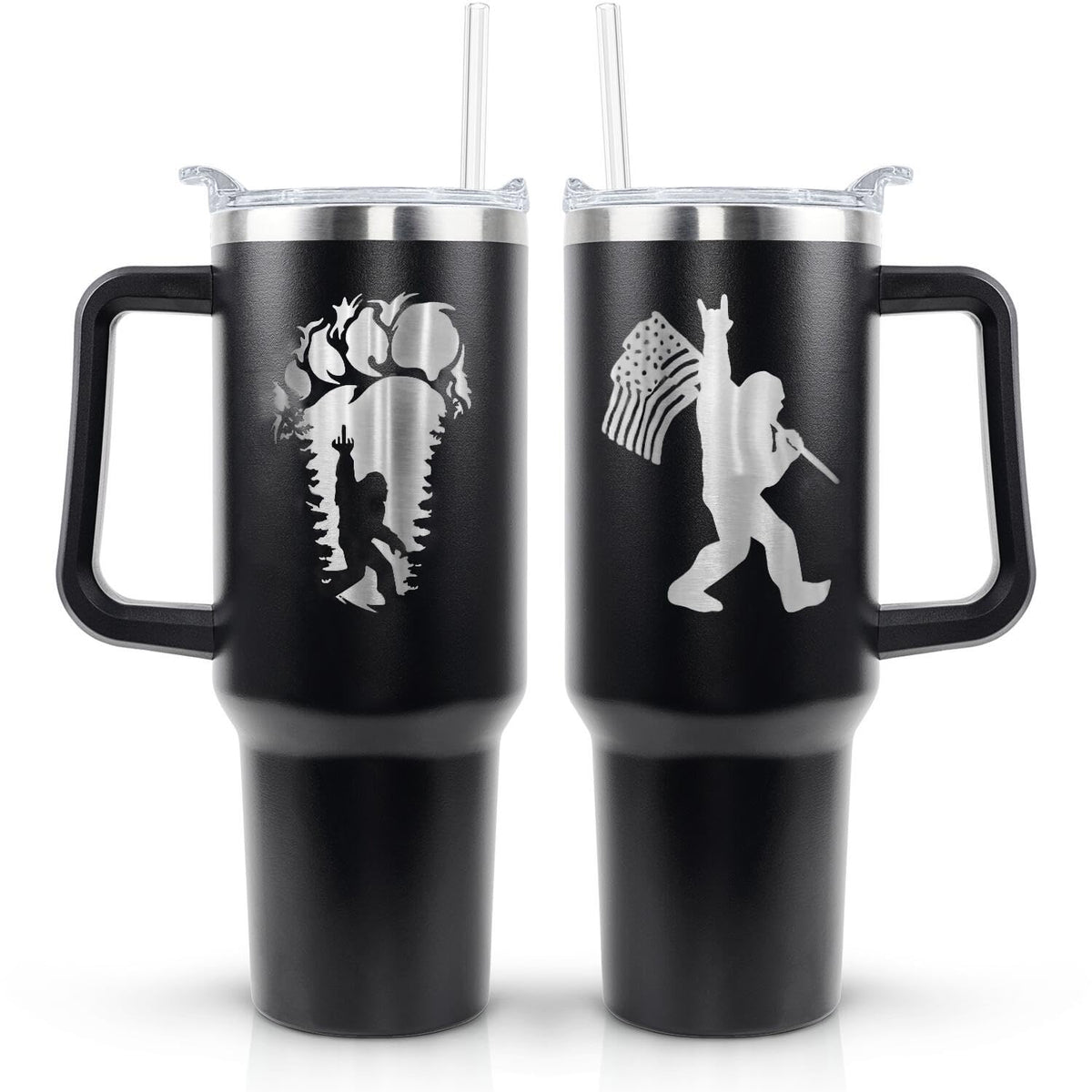 40oz Cute Pumpkin Ghost Halloween Tumbler with Handle and straw, Stainless Steel Insulated Cup, Spooky Pink Coffee Mug Water Bottle Gift