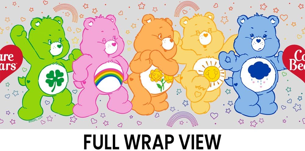 Care Bears Bear Wrap Double-Walled Plastic Travel Tumbler Keeps, 16oz.
