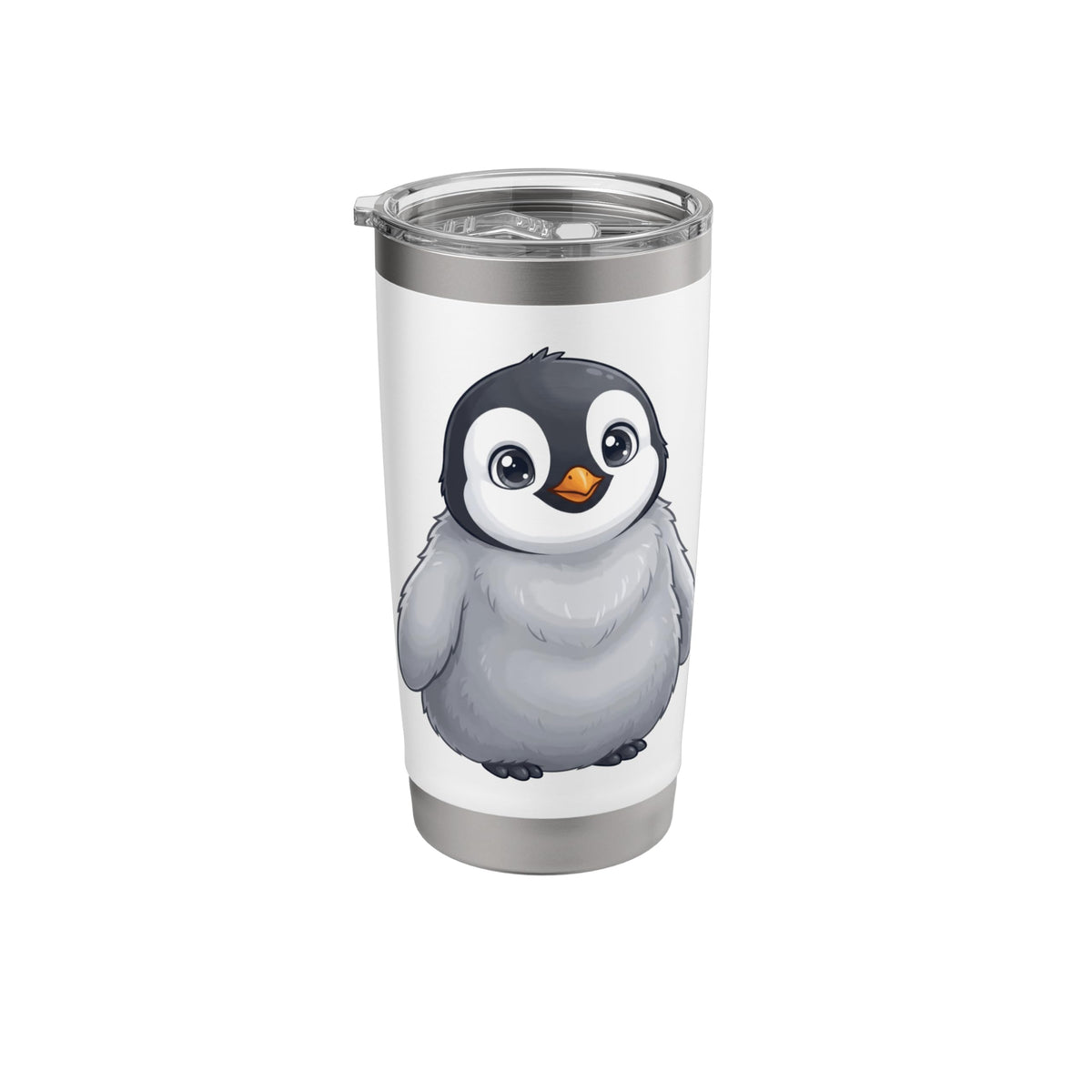 Cute Baby Penguin Illustration Adorable Cartoon Animal Art Stainless Steel Insulated Tumbler