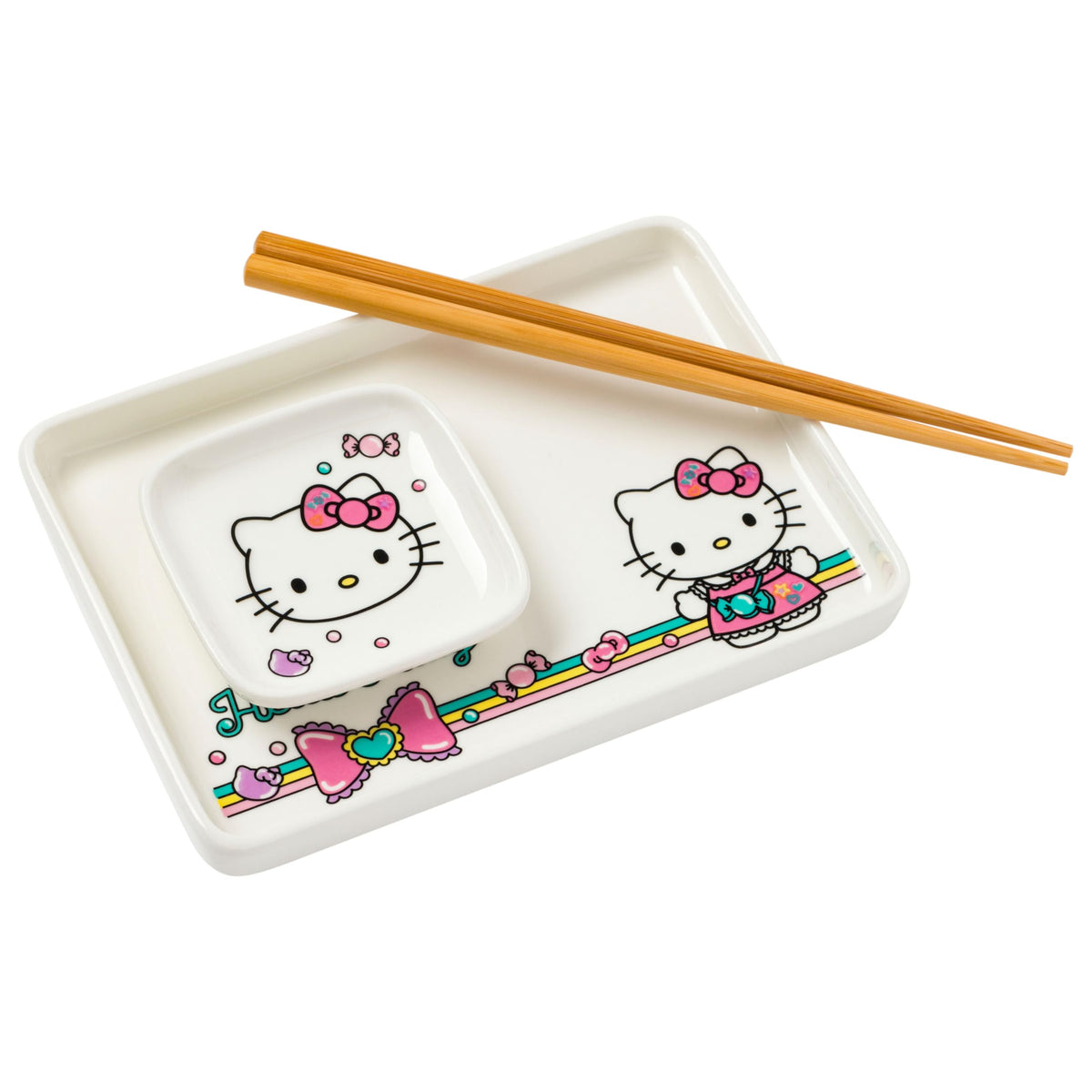 Silver Buffalo Scooby Doo Feed Me Retro, Ceramic Sushi Set