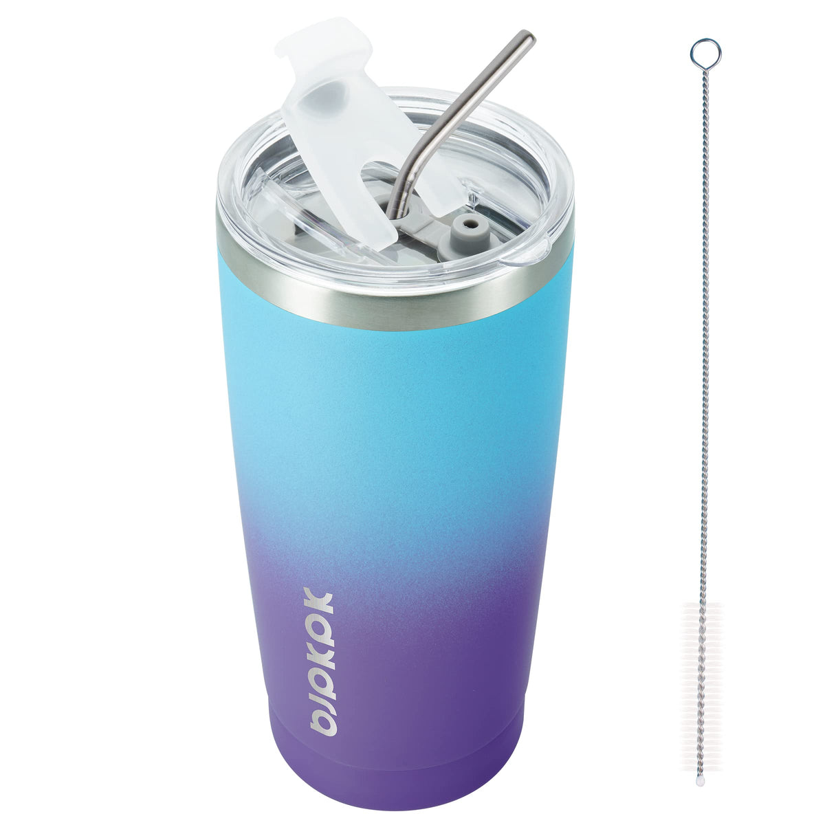 BJPKPK 30 oz Tumbler with Lid and Straw, Insulated Stainless Steel Cup