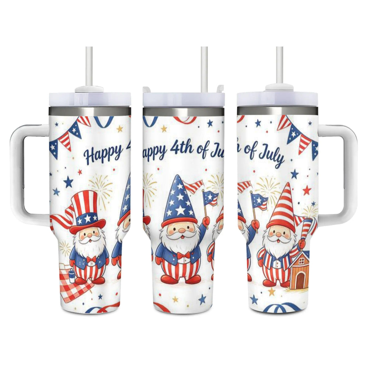 Cute Dinosaurs 40 Oz (1200 ml) Insulated Coffee Tumbler