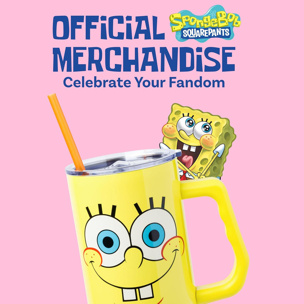 Silver Buffalo Spongebob Squarepants, Stainless Steel Tumbler, 40oz