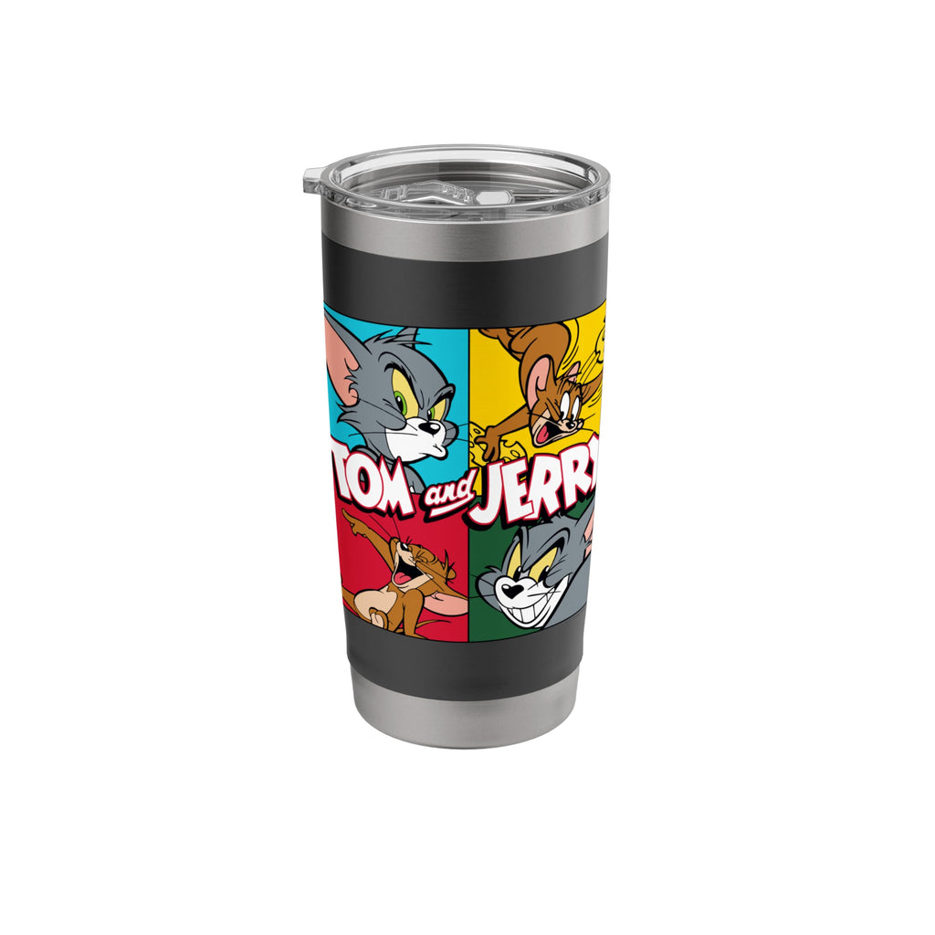 Tom and Jerry Four Squares Stainless Steel Insulated Tumbler