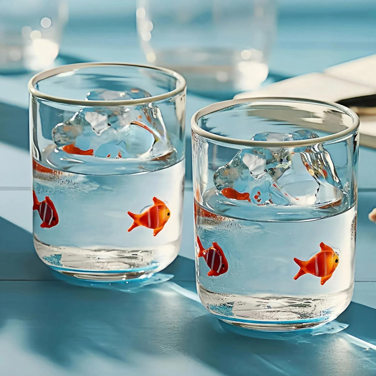 SiliFine 2 Pcs Candy Bear Icon Juice Glasses