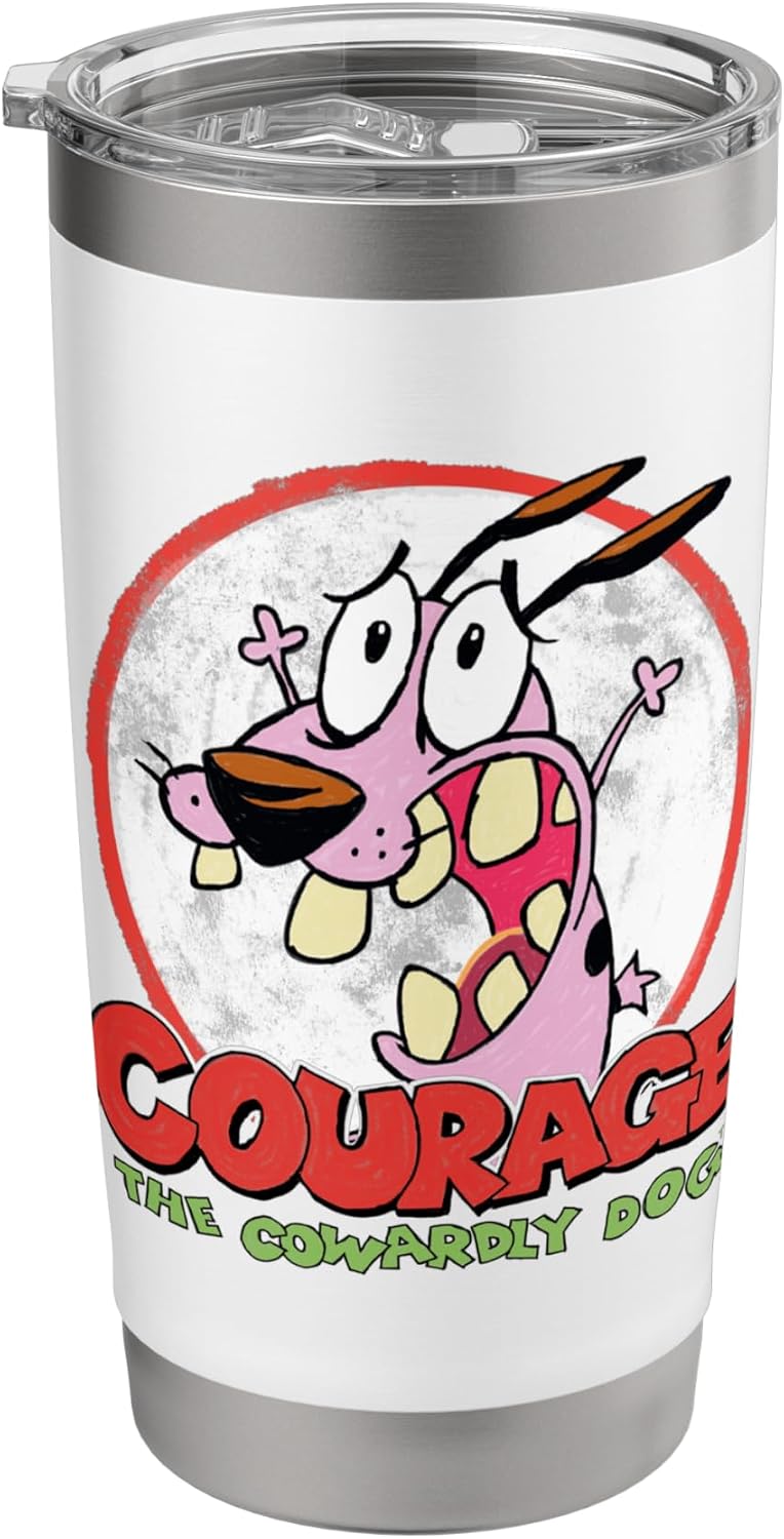 Courage the Cowardly Dog Vintage Courage Stainless Steel Insulated Tumbler