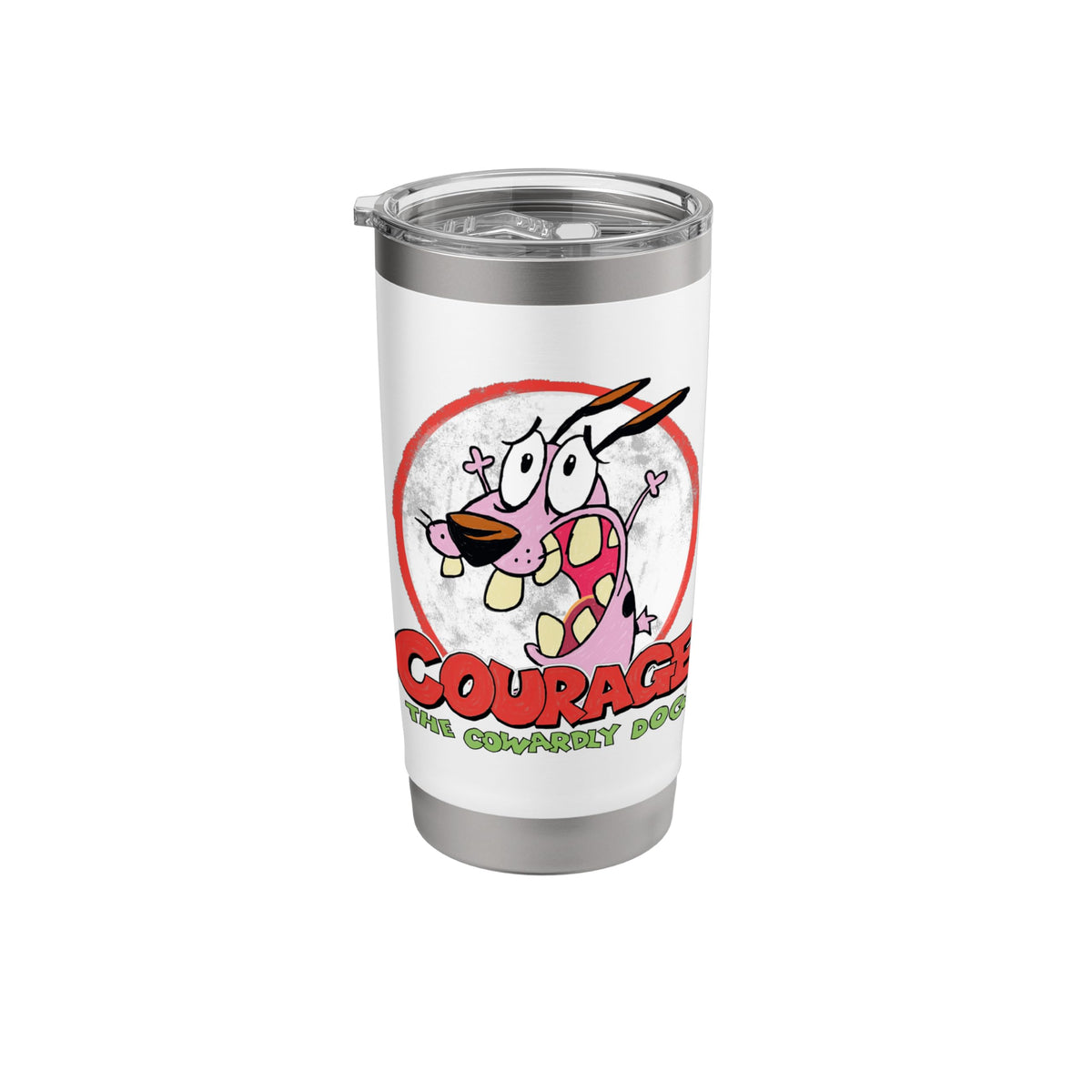 Courage the Cowardly Dog Vintage Courage Stainless Steel Insulated Tumbler
