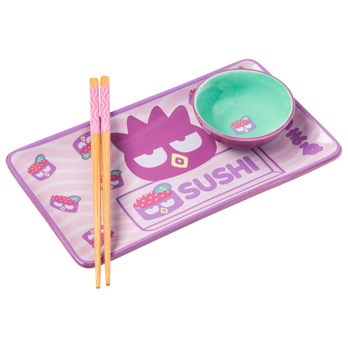 Silver Buffalo Scooby Doo Feed Me Retro, Ceramic Sushi Set