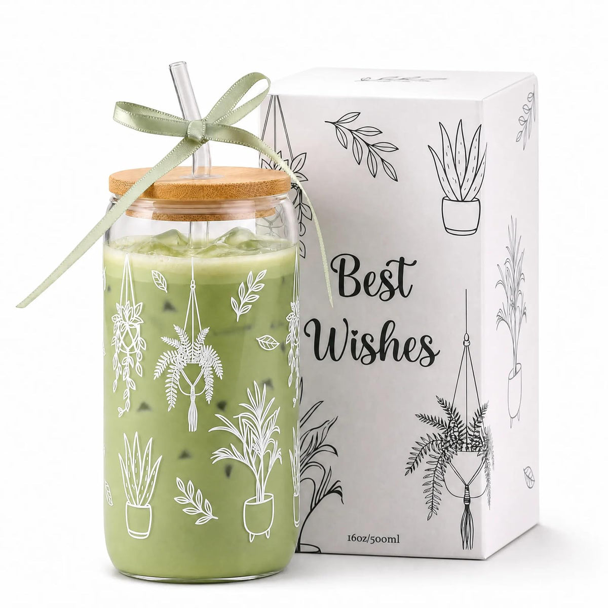 Lemon Glass Cups with Lid and Straw, Cute Lemon Gift for Women