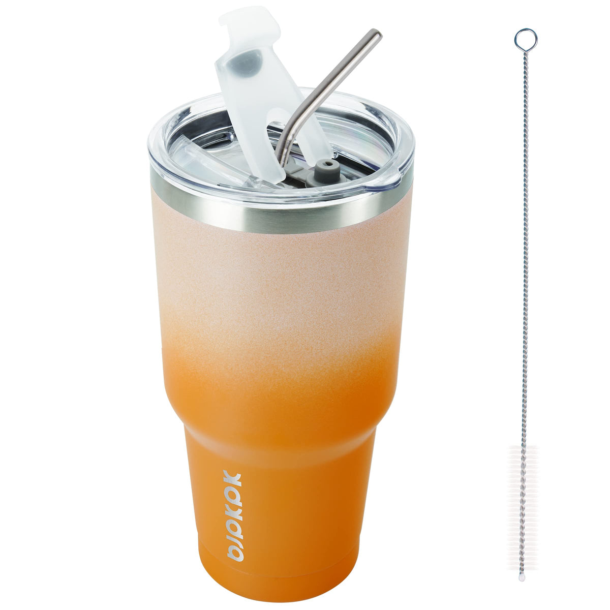 BJPKPK 30 oz Tumbler with Lid and Straw, Insulated Stainless Steel Cup