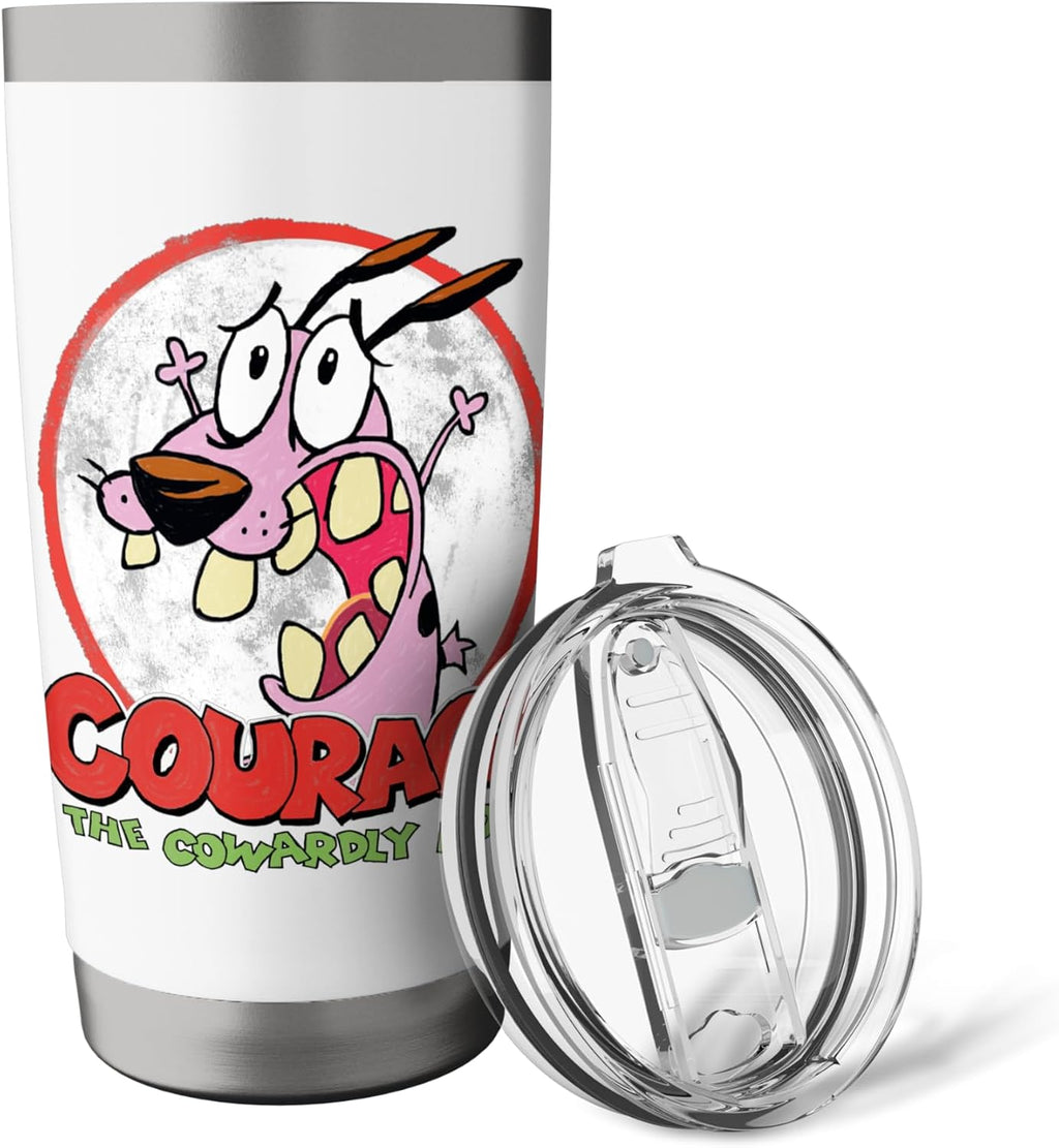 Courage the Cowardly Dog Vintage Courage Stainless Steel Insulated Tumbler