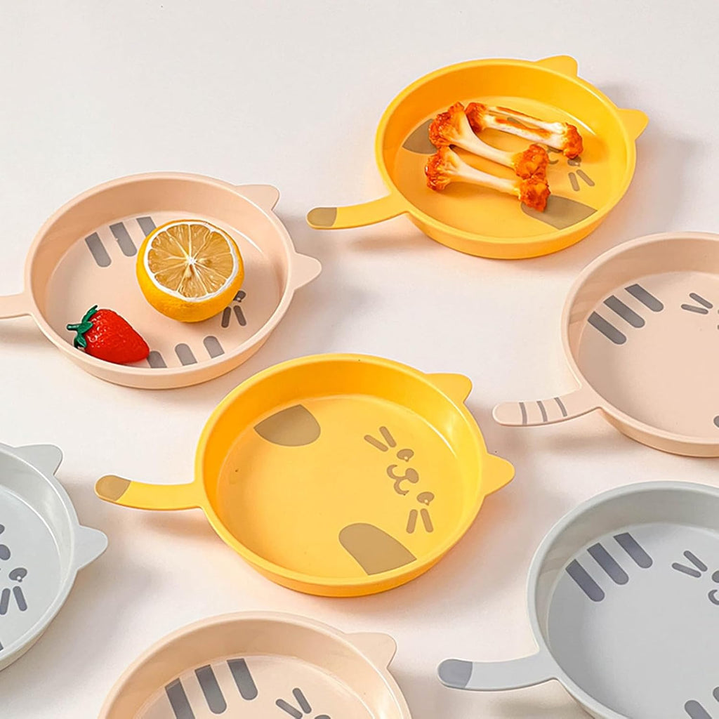 Cartoon Cats Bone Pattern Snacks Serving Dish Kitchen Accessory for Fruits Dessert Party Tableware