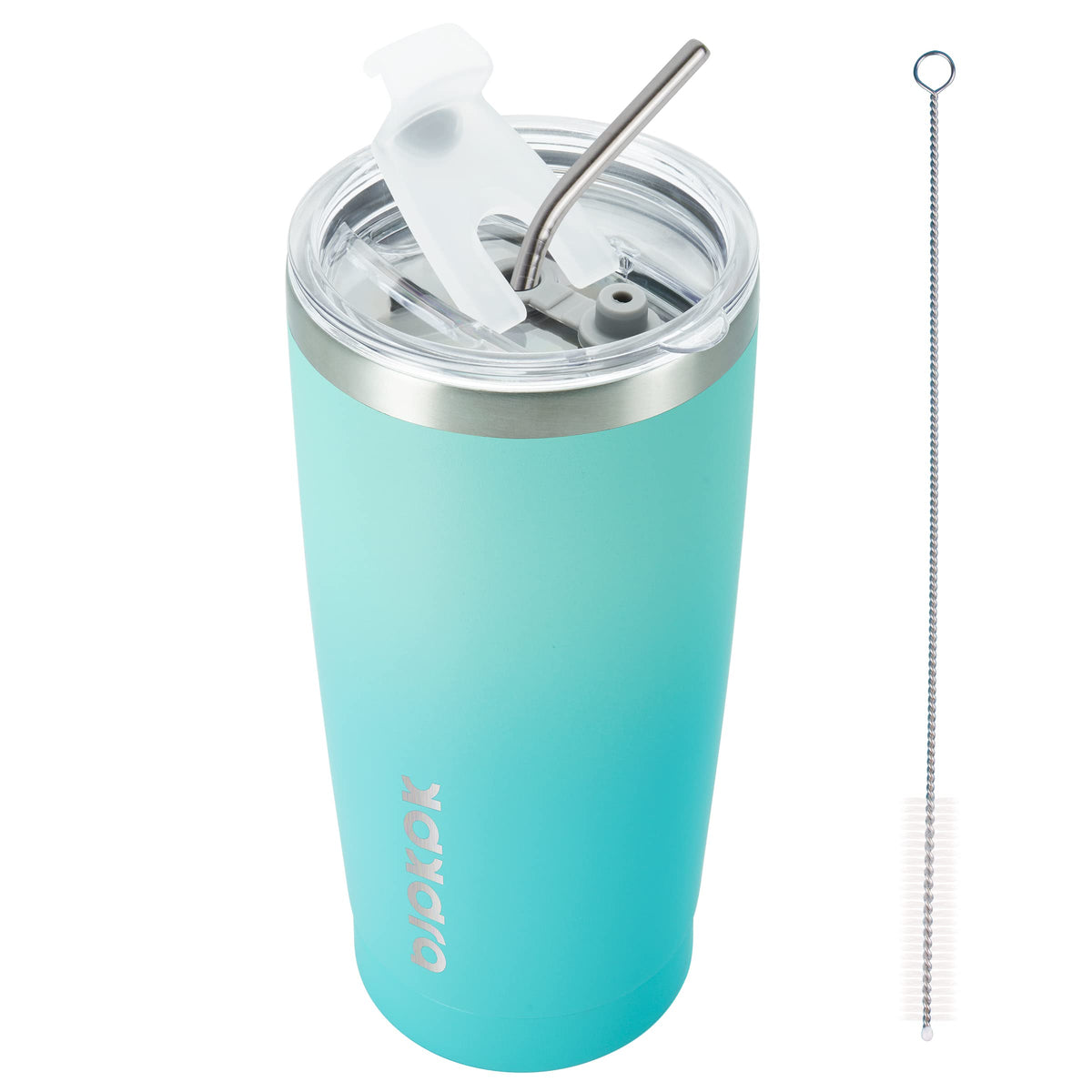 BJPKPK 30 oz Tumbler with Lid and Straw, Insulated Stainless Steel Cup