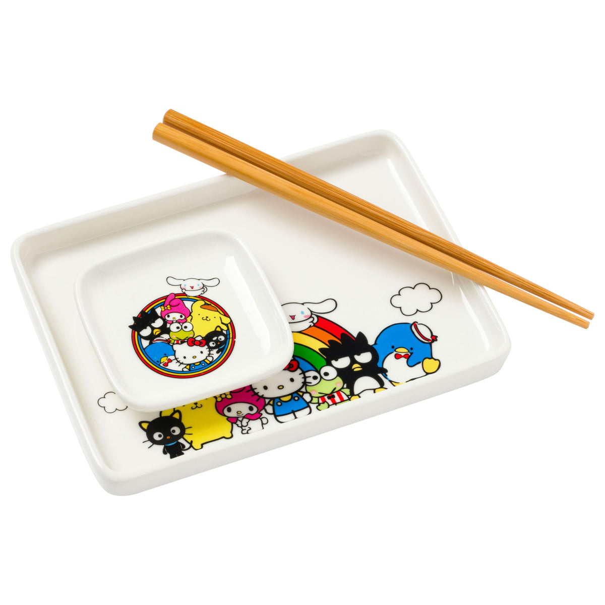 Silver Buffalo Scooby Doo Feed Me Retro, Ceramic Sushi Set