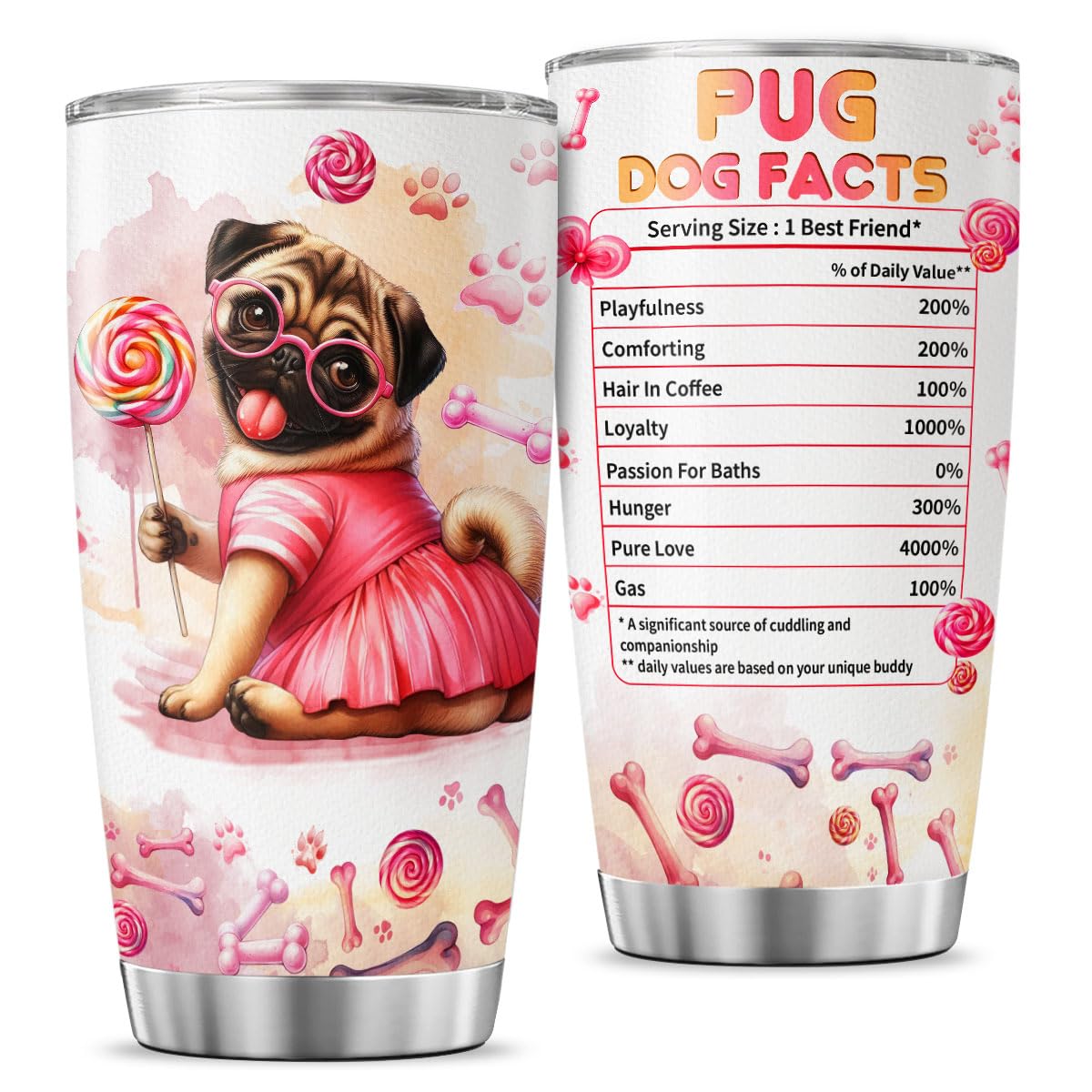 Funny Might Be Vodka Tumbler 20oz for Women, Cute Ice Cup Cartoon Design, Stainless Steel Insulated Cup for Coffee, Water, Travel, Work