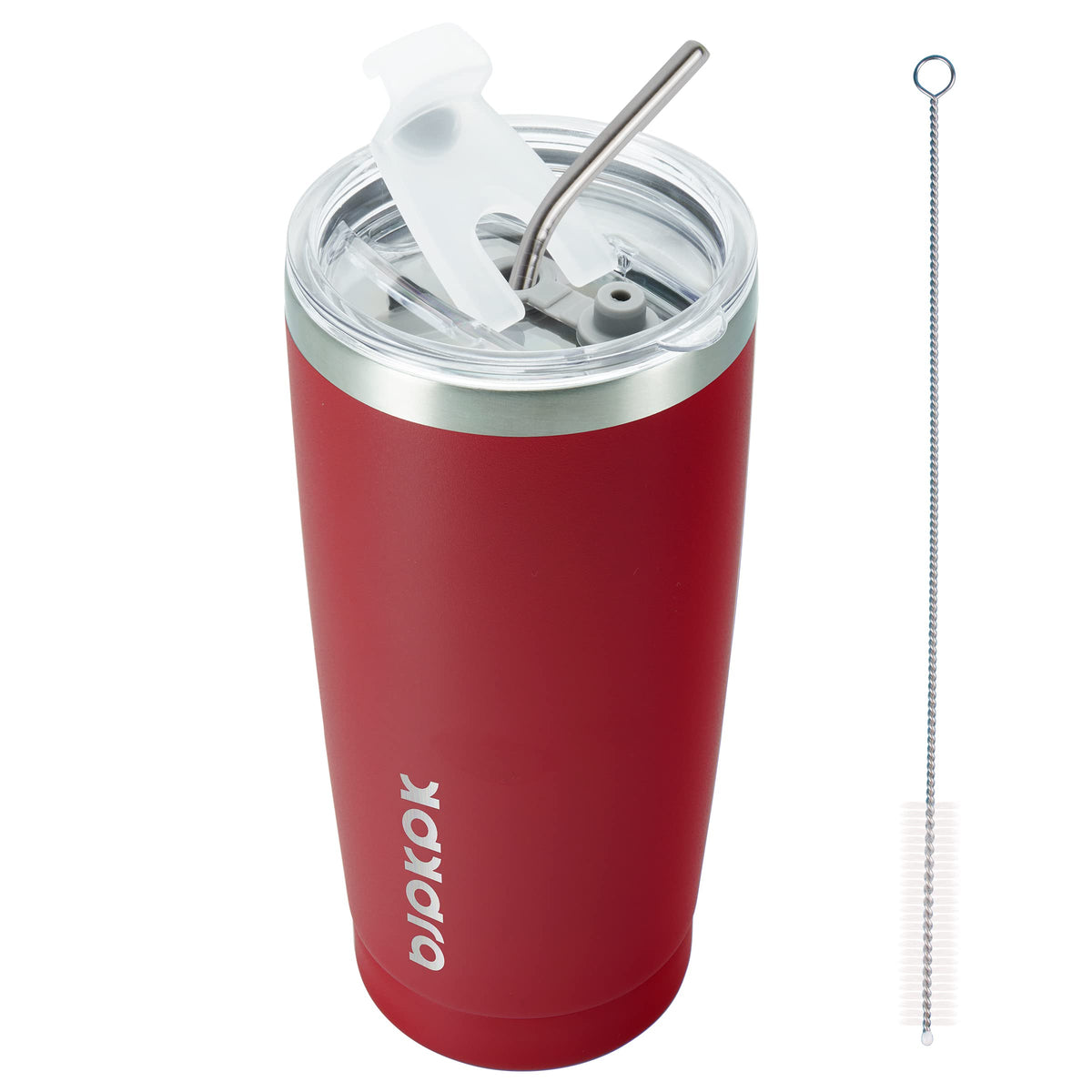 BJPKPK 30 oz Tumbler with Lid and Straw, Insulated Stainless Steel Cup