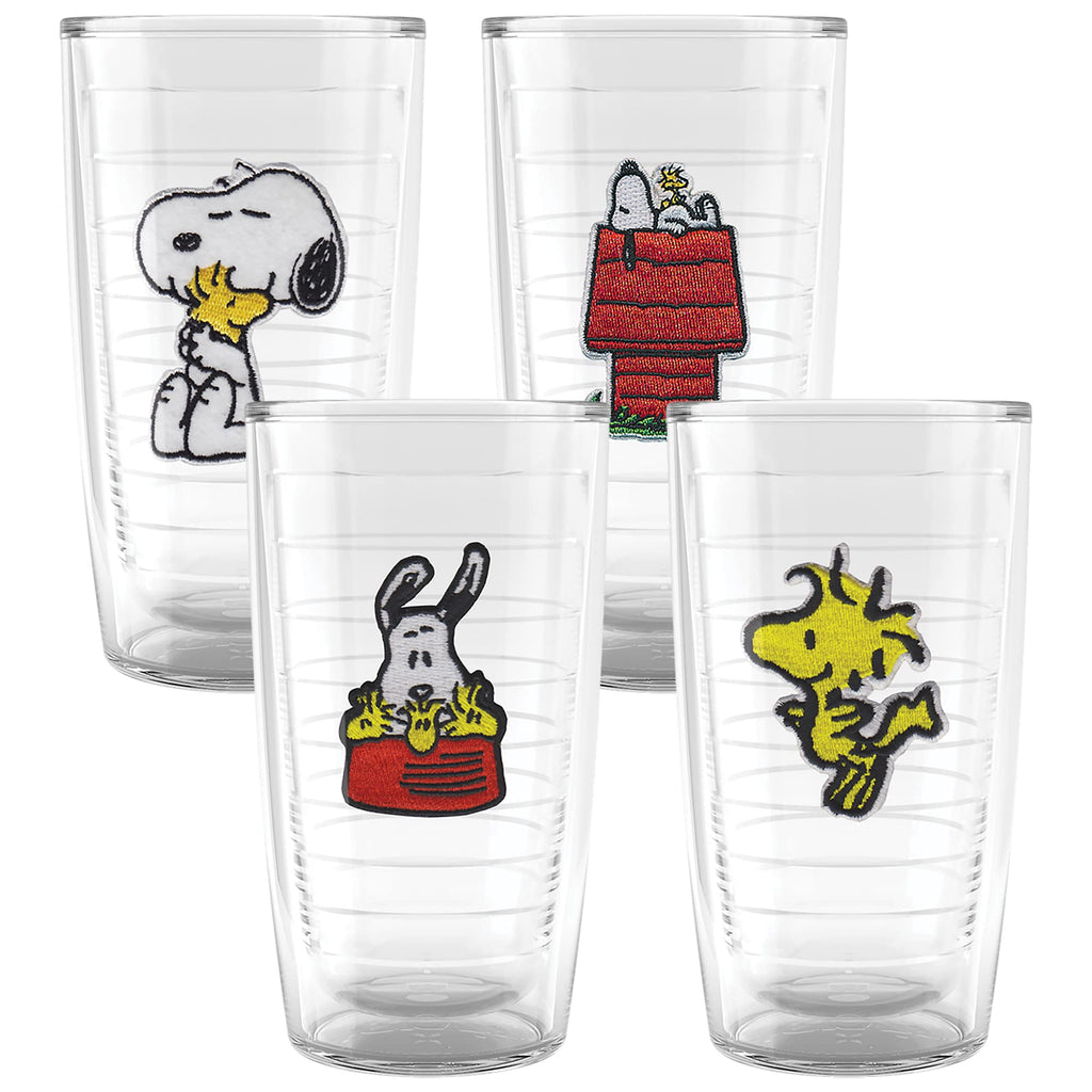 Tervis Peanuts Best Buddies Collection Snoopy Woodstock House Made in USA Double Walled Insulated Tumbler Travel Cup Keeps Drinks Cold & Hot, 16oz Mug, Felt