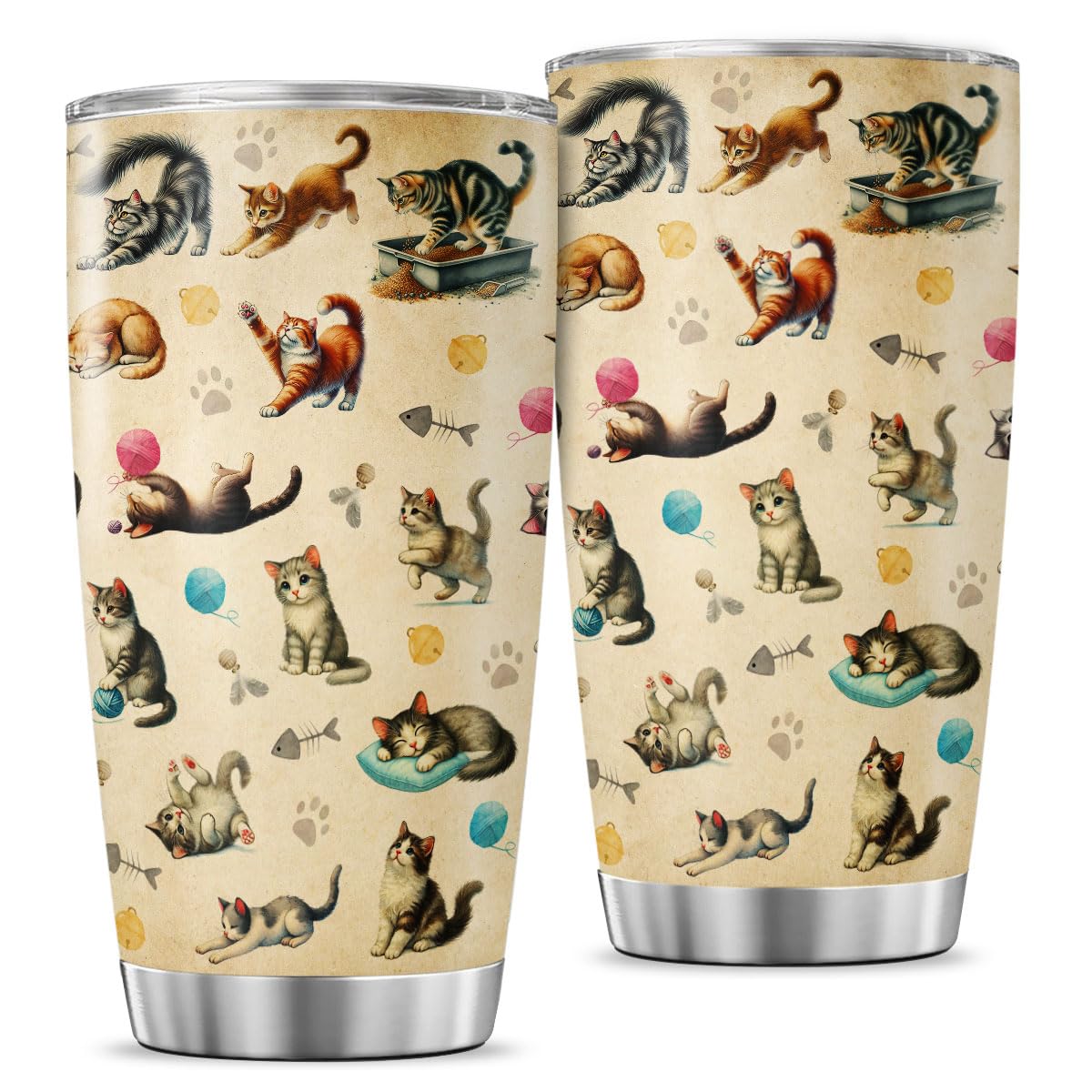 Funny Might Be Vodka Tumbler 20oz for Women, Cute Ice Cup Cartoon Design, Stainless Steel Insulated Cup for Coffee, Water, Travel, Work