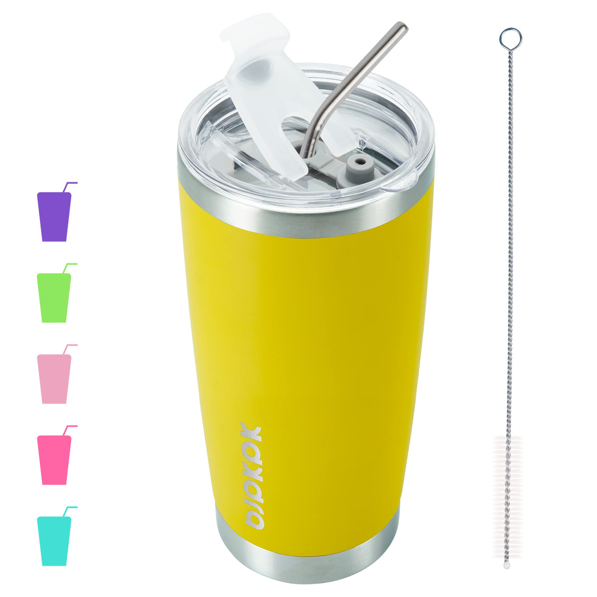 BJPKPK 30 oz Tumbler with Lid and Straw, Insulated Stainless Steel Cup