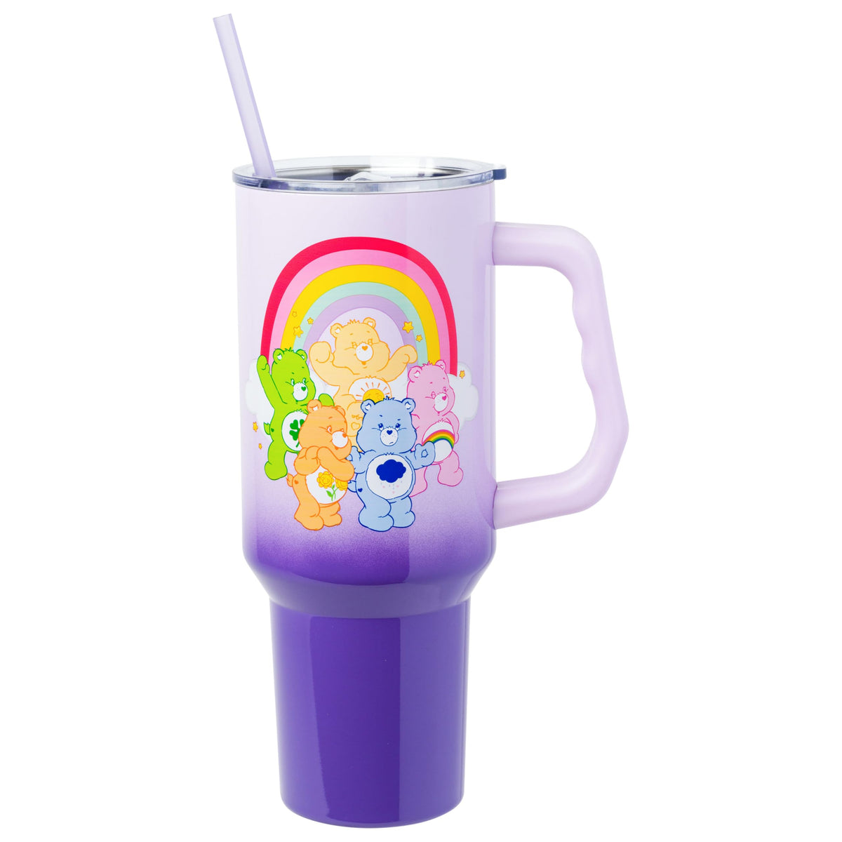 Silver Buffalo Care Bears Watercolor, Stainless Steel Tumbler, 40oz