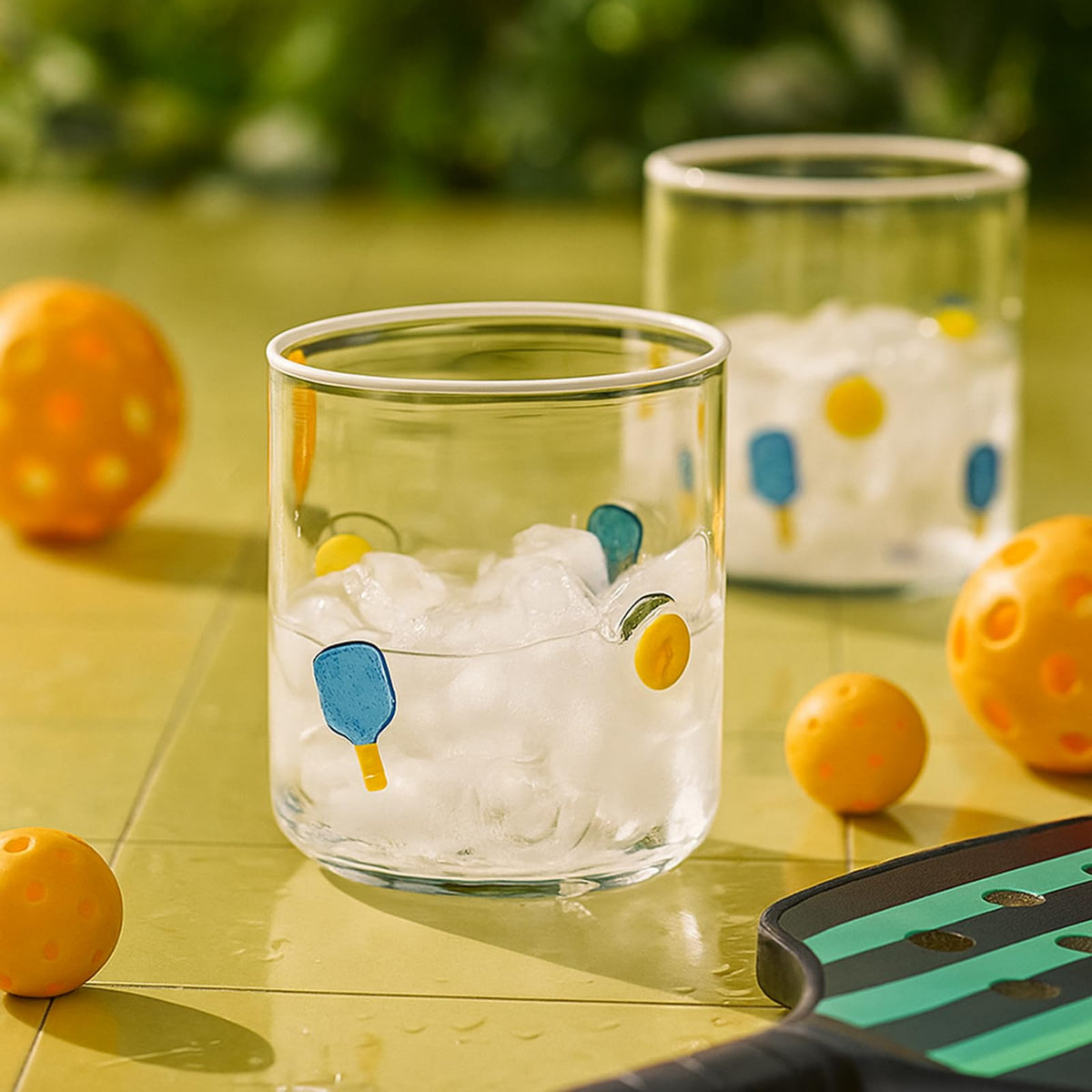 SiliFine 2 Pcs Candy Bear Icon Juice Glasses
