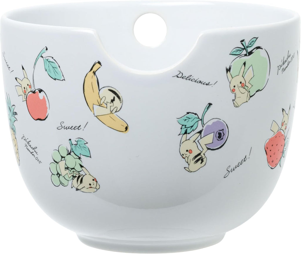 Silver Buffalo Pokémon Pikachu Fruit, Ramen Bowl with Chopsticks, 20oz