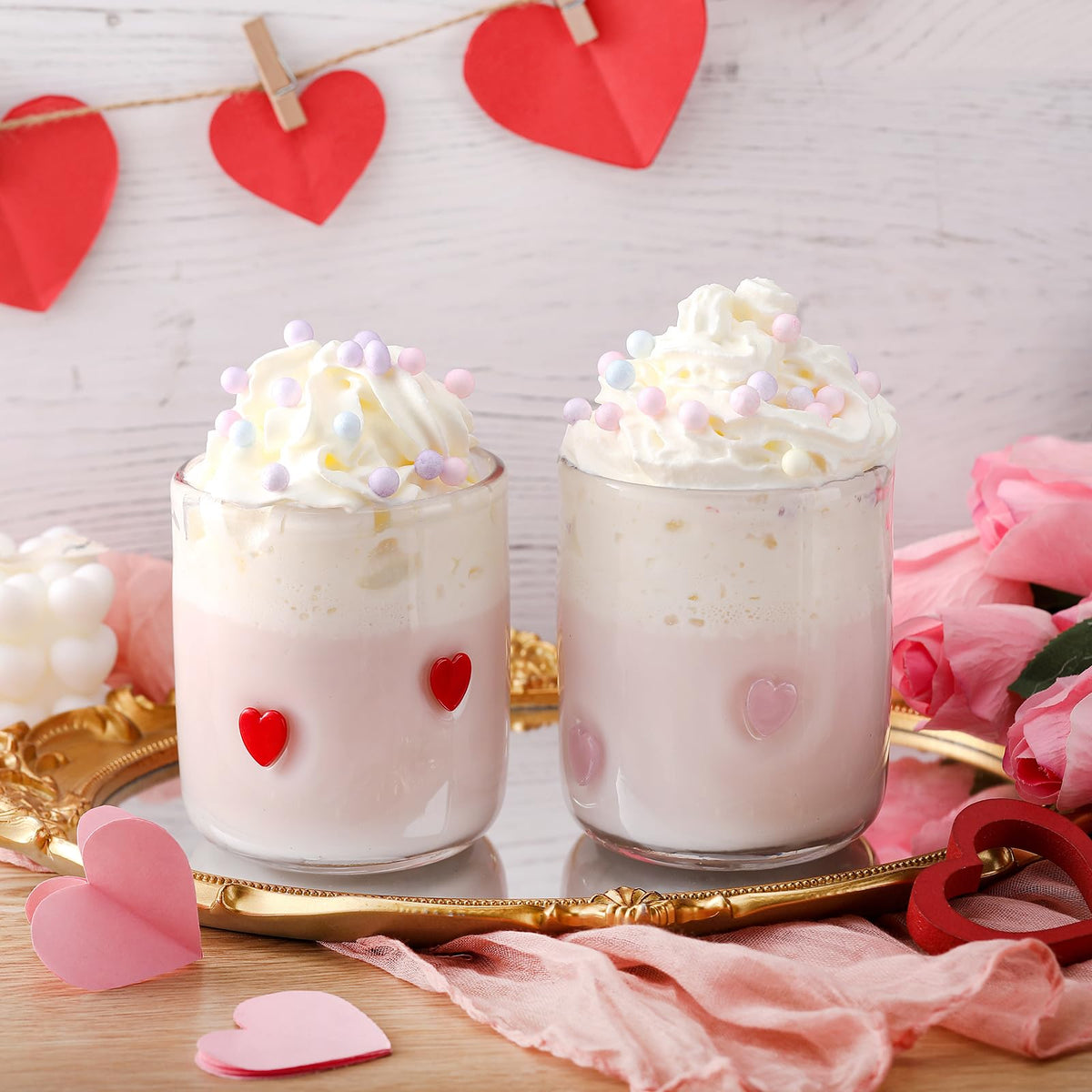 SiliFine 2 Pcs Candy Bear Icon Juice Glasses