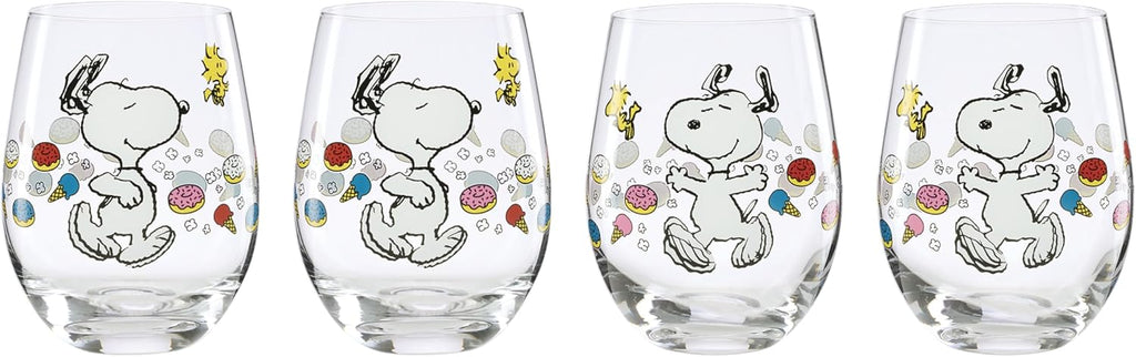 Lenox Chef Snoopy Porcelain Snack Bowls, 12oz, Set of 4