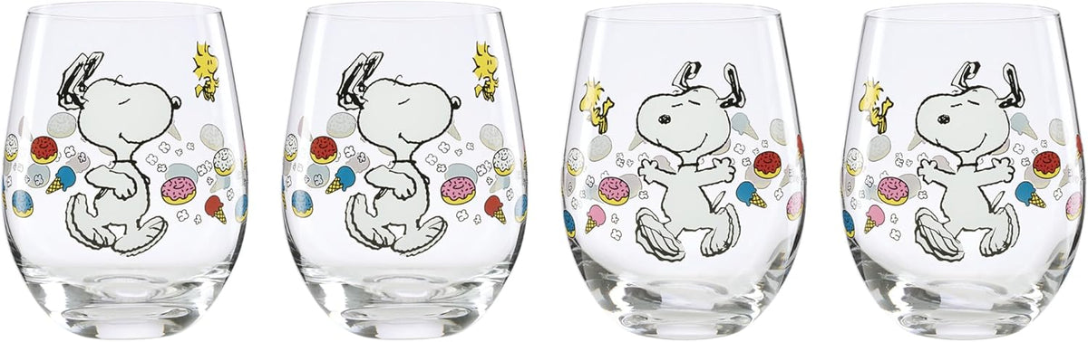 Lenox Chef Snoopy Porcelain Snack Bowls, 12oz, Set of 4