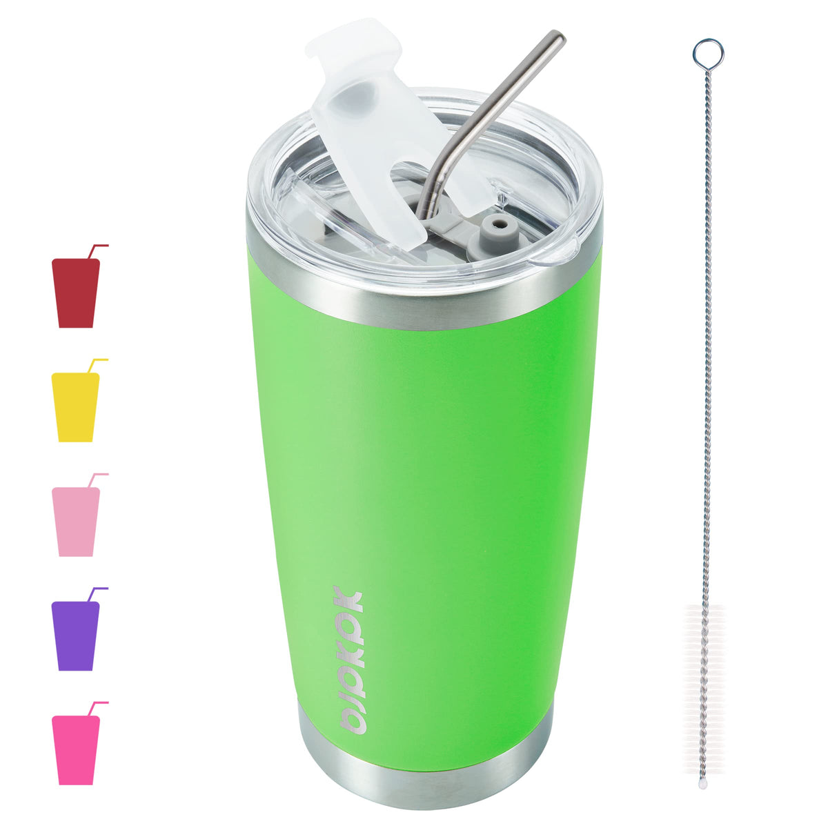 BJPKPK 30 oz Tumbler with Lid and Straw, Insulated Stainless Steel Cup