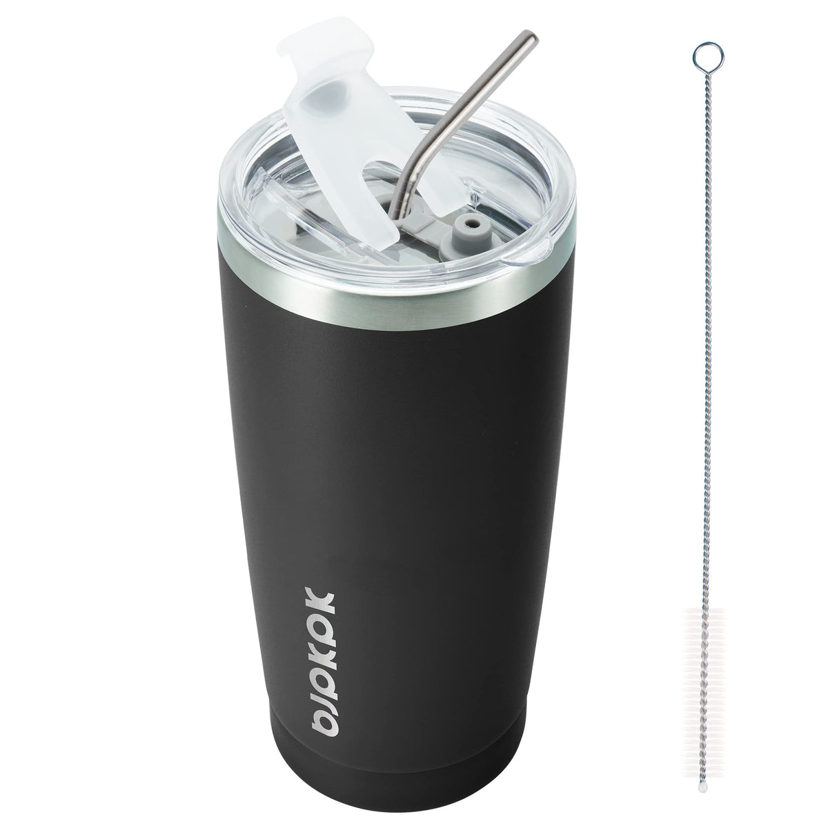 BJPKPK 30 oz Tumbler with Lid and Straw, Insulated Stainless Steel Cup