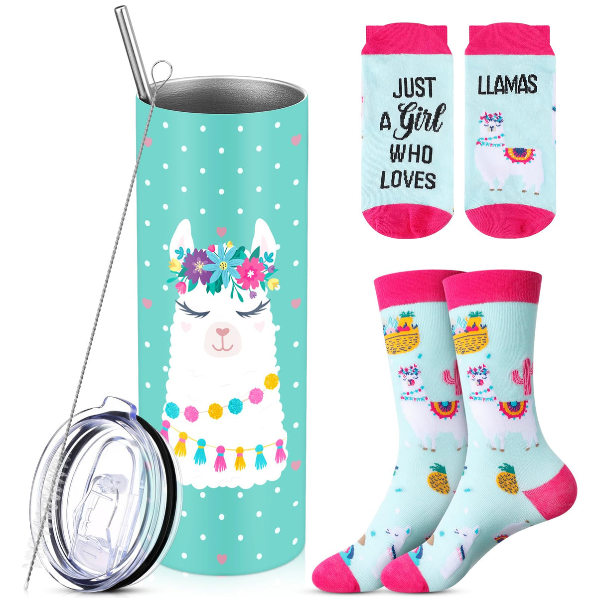 Funnymoom 2 Pack Frog Themed Gift for Women Tumbler Socks Set