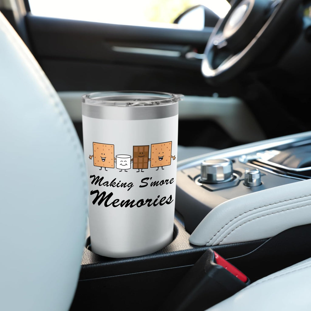 Making Smore Memories Camping Campfire Smores Cartoon Stainless Steel Insulated Tumbler