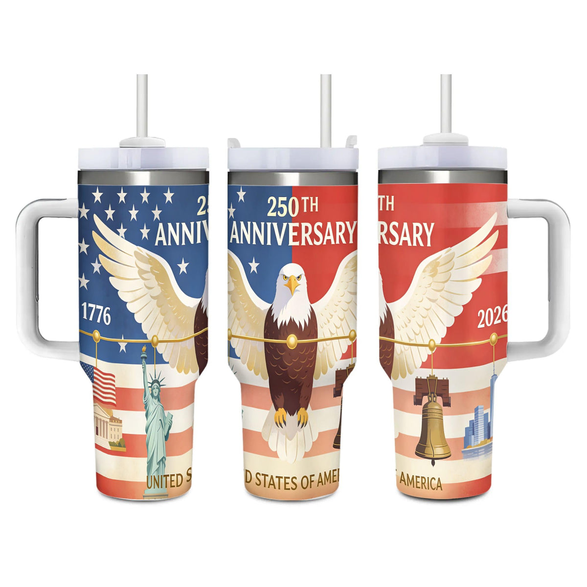 Cute Dinosaurs 40 Oz (1200 ml) Insulated Coffee Tumbler