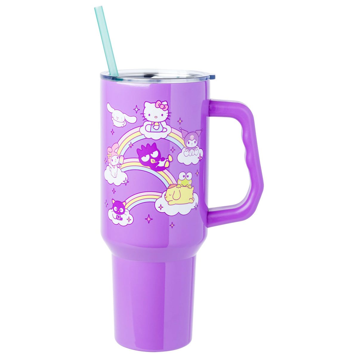 Silver Buffalo Care Bears Watercolor, Stainless Steel Tumbler, 40oz