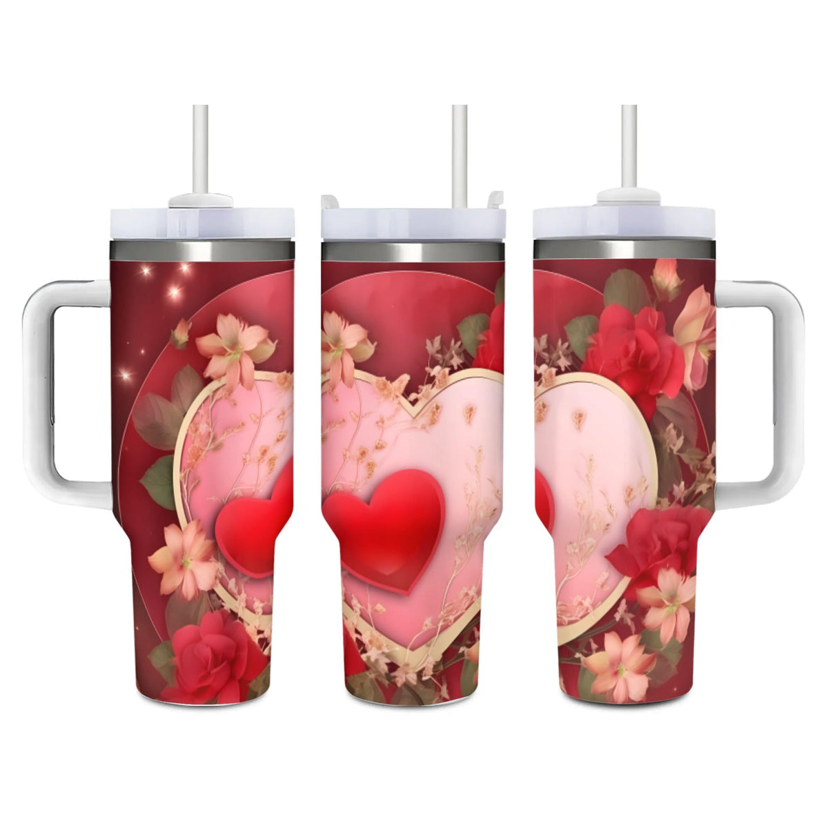 Red Ladybugs Vacuum Insulated Travel Tumbler 40 oz (1200 ml)
