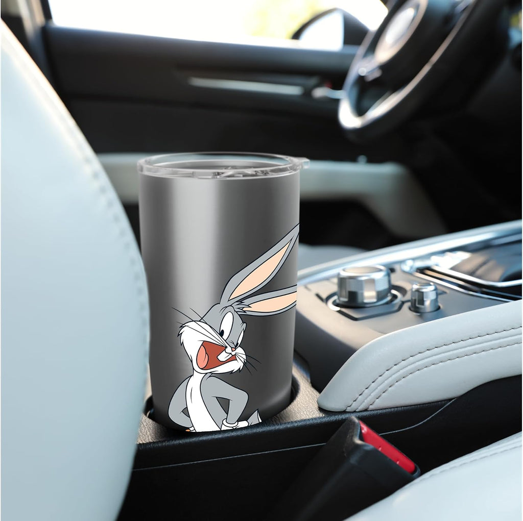 Looney Tunes Bugs Bunny Green Background Stainless Steel Insulated Tumbler