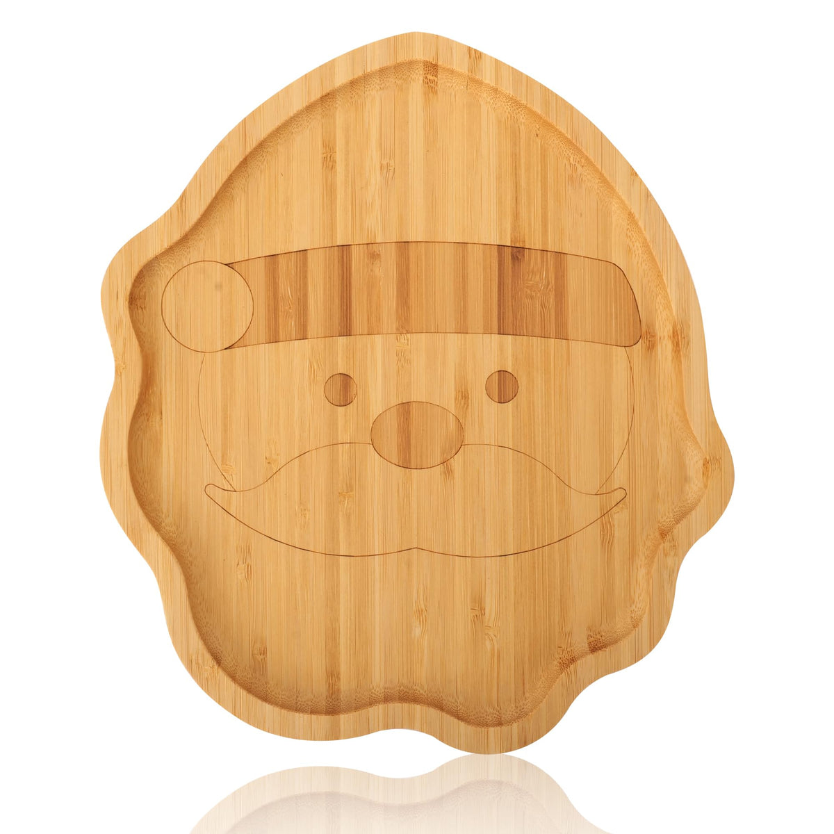 TJ POP Ghost Serving Tray - Spooky Ghost Shaped Bamboo Serving Platter, Festive Wooden Charcuterie Board, Snack Cheese Dish Plate for Candy, Treats, Drinks & Holiday Party Decor (10" x 9")