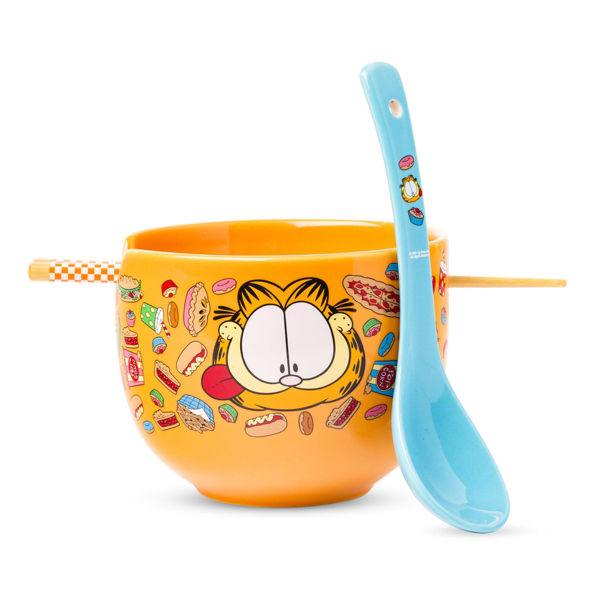 Silver Buffalo Pokémon Pikachu Fruit, Ramen Bowl with Chopsticks, 20oz